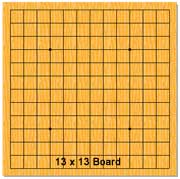 13 x 13 board